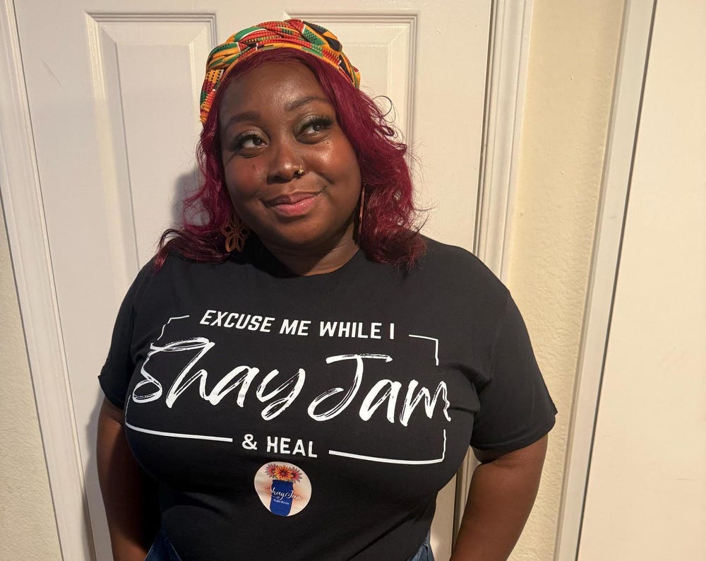 "Excuse Me While I ShayJam & Heal"- Unisex Black T-Shirt